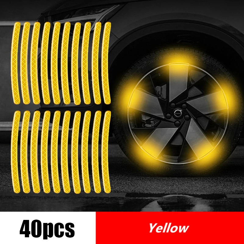 20pcs Car Wheel Reflective Strips