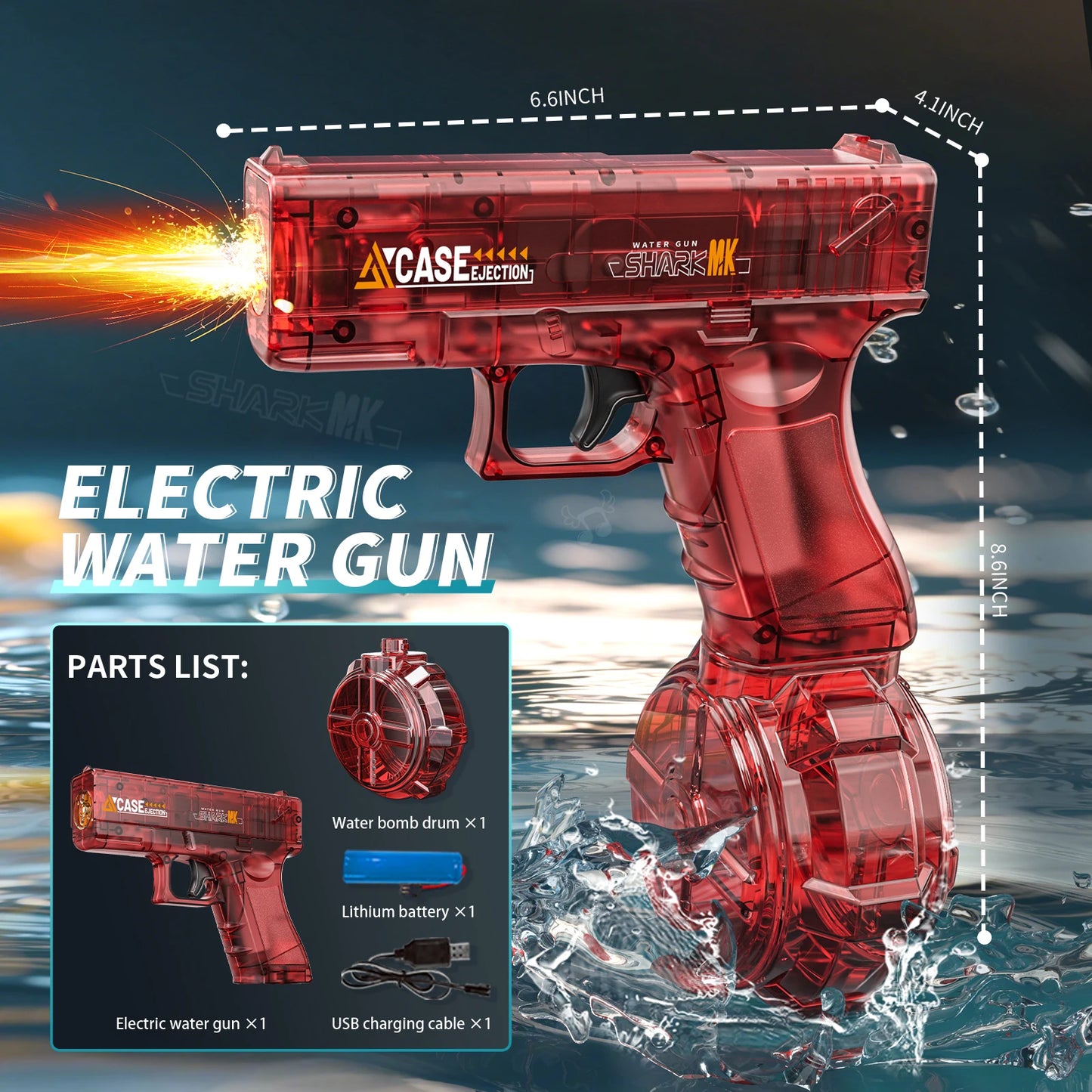Portable Electric Automatic Water Gun