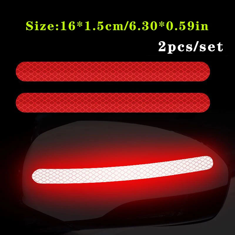 2pcs Car Reflective Safety Stickers
