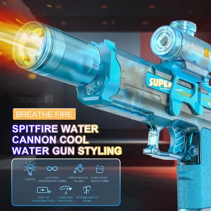 LED Light Electric Water Gun