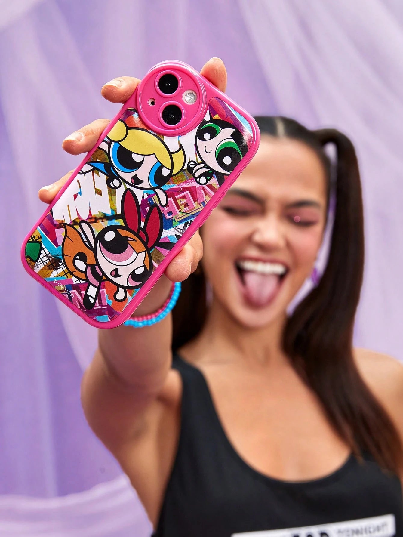 Powerpuff Girls Pink Cartoon Case