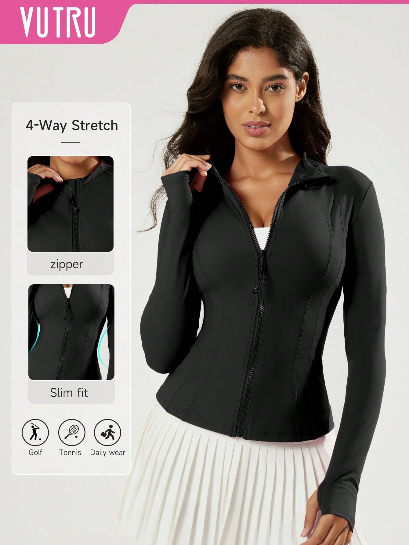 VUTRU Slim Fit Sports Jacket